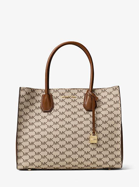 Michael Kors Studio Mercer Large Heritage Signature Tote
