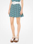 Michael Kors Carnation Silk-georgette Skirt
