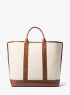 Michael Kors Collection Georgica Extra-large Canvas And Leather Tote