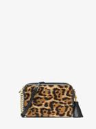 Michael Michael Kors Ginny Medium Leopard Calf Hair Crossbody