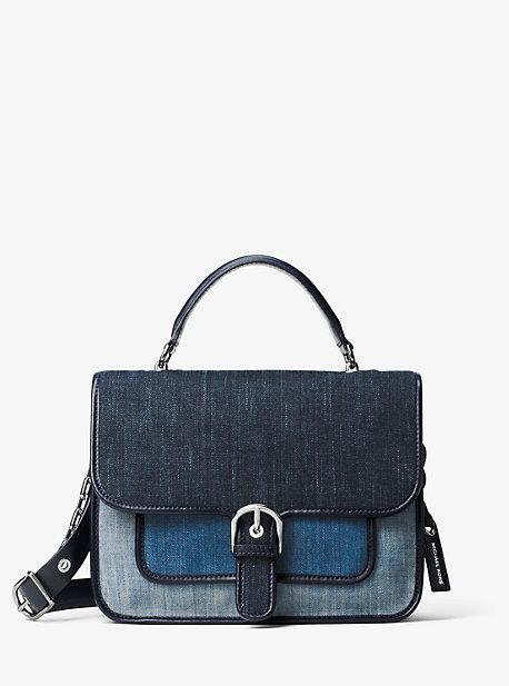 Michael Michael Kors Cooper Large Denim Satchel