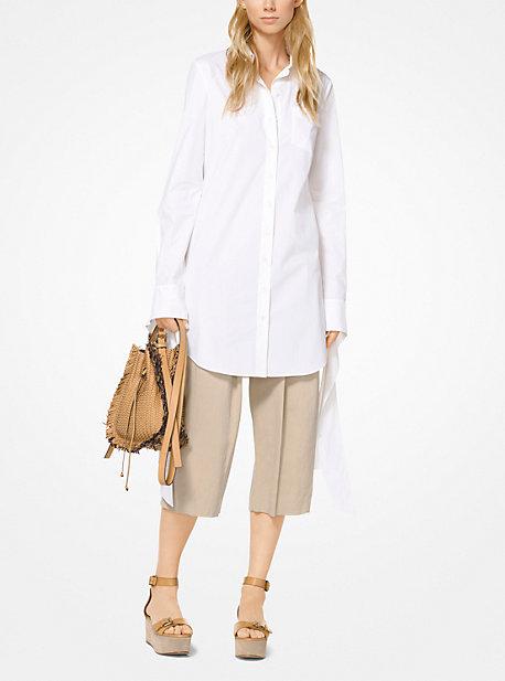 Michael Kors Collection Washed Cotton-poplin Streamer Shirt