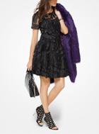 Michael Michael Kors Feather-embroidered Dress