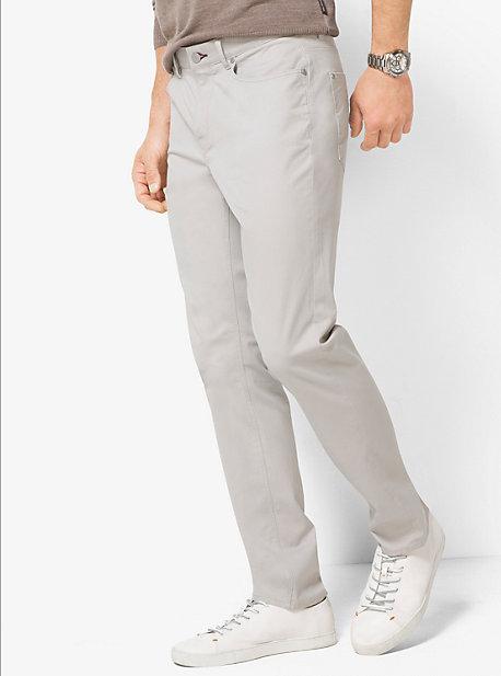 Michael Kors Mens Slim-fit Stretch-twill Trousers
