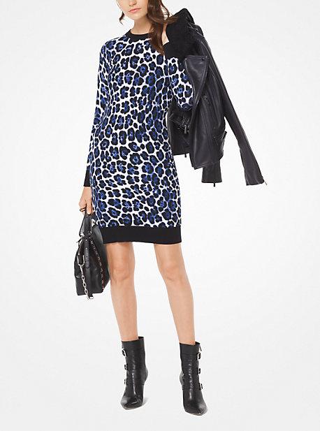 Michael Michael Kors Leopard Stretch-knit Dress