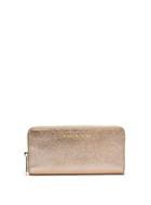 Michael Michael Kors Jet Set Travel Metallic Leather Wallet