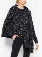 Michael Kors Collection Leopard Embroidered Cashmere Scarf