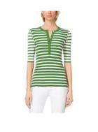 Michael Kors Collection Striped Stretch-jersey Henley