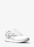 Michael Michael Kors Allie Floral Applique Leather Sneaker