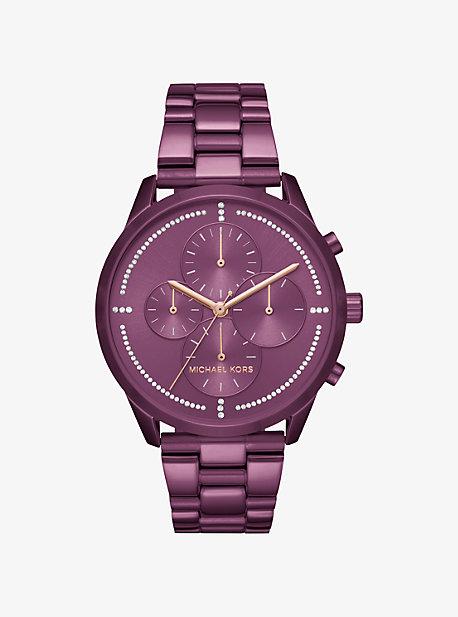 Michael Kors Slater Plum-tone Watch