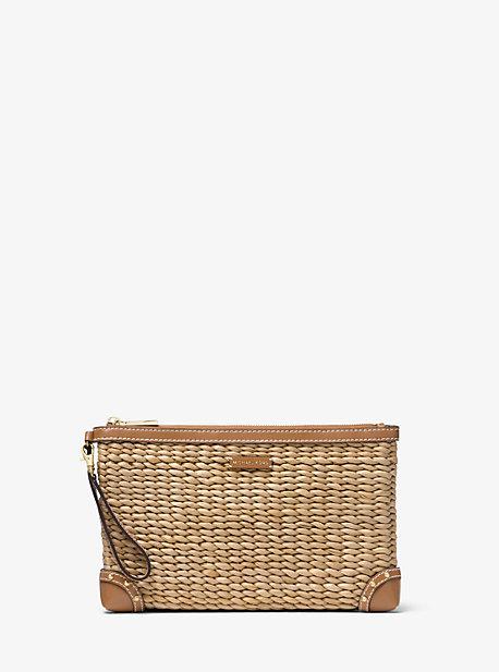Michael Michael Kors Malibu Extra-large Straw Clutch