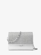 Michael Kors Collection Yasmeen Small Studded Leather Clutch