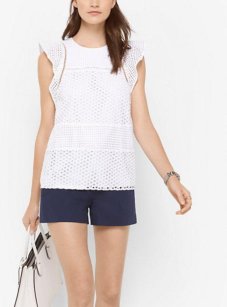 Michael Michael Kors Eyelet Cotton Top