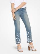 Michael Michael Kors Floral Sequined Jeans
