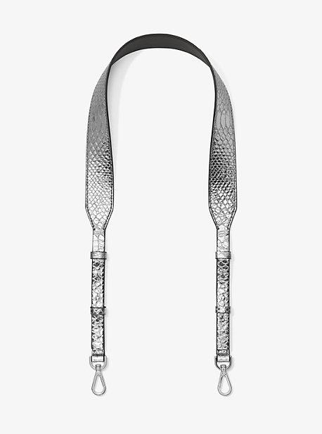 Michael Michael Kors Metallic Embossed-leather Handbag Strap