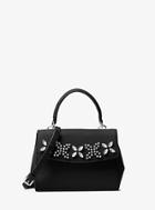 Michael Michael Kors Ava Extra-small Crystal-embellished Leather Crossbody