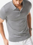 Michael Kors Mens Silk And Cotton Polo Shirt