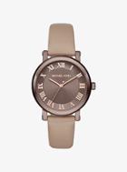 Michael Kors Norie Sable-tone And Leather Watch