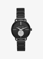 Michael Kors Portia Pave Black-tone Watch