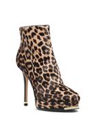 Michael Kors Collection Layton Leopard Hair Calf Ankle Boot