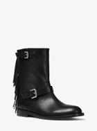 Michael Kors Collection Ingrid Fringed Leather Boot