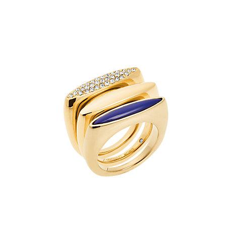Michael Kors Gold-tone Stacking Rings