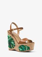 Michael Michael Kors Fisher Palm Embroidered Wedge