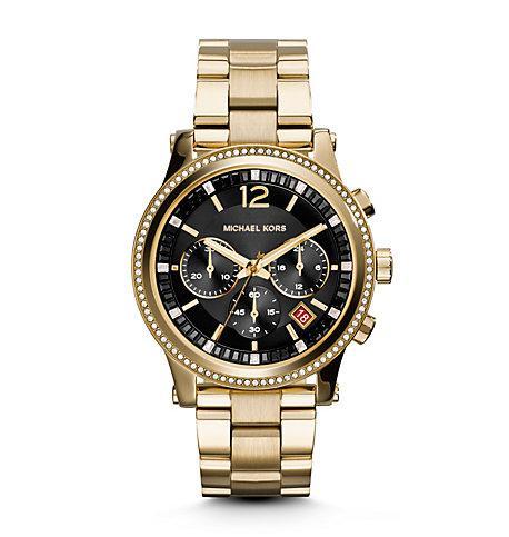 Michael Kors Watches: Heidi Gold Stainless Steel Watch