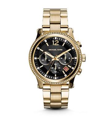 Michael Kors Watches: Heidi Gold Stainless Steel Watch