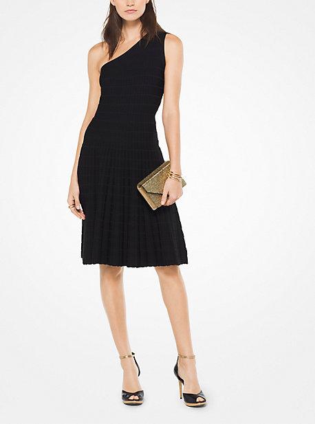 Michael Michael Kors Asymmetrical Stretch-knit Dress