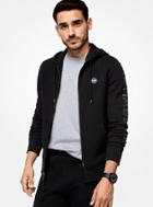 Michael Kors Mens Logo Cotton-blend Zip-up Hoodie