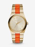 Michael Kors Channing Gold-tone Acetate Watch