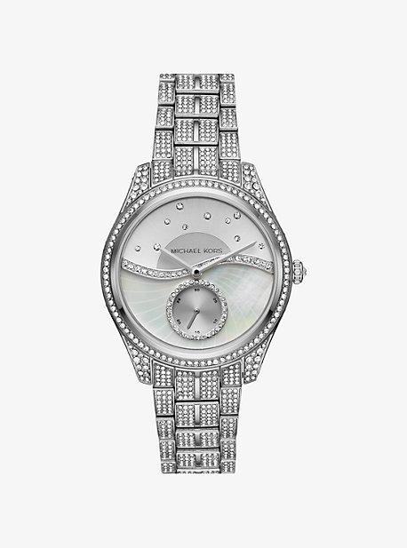 Michael Kors Lauryn Celestial Pave Silver-tone Watch