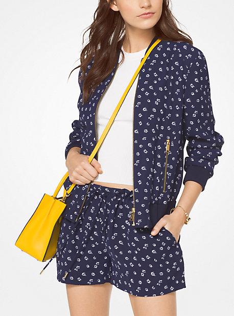 Michael Michael Kors Floral Bomber Jacket