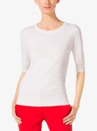 Michael Kors Collection Elbow-sleeve Cashmere Sweater