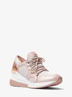 Michael Michael Kors Scout Leather And Mesh Sneaker