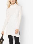 Michael Michael Kors Lace-embroidered Turtleneck Tunic