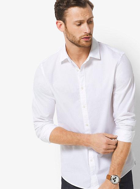 Michael Kors Mens Slim-fit Cotton Shirt