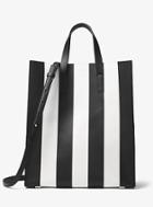 Michael Kors Collection Prescott Awning Striped Leather Tote