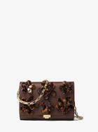 Michael Kors Collection Yasmeen Small French Calf Floral Clutch