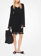 Michael Kors Collection Cashmere Tassel Tunic Dress