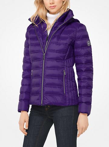 Michael Michael Kors Layered Nylon Down Jacket