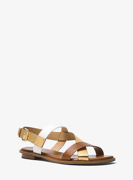 Michael Michael Kors Mackay Color-block Leather Sandal