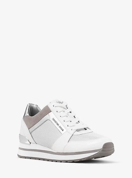 Michael Michael Kors Billie Mesh And Leather Sneaker