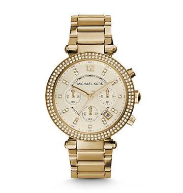 Michael Kors Watches: Parker Gold Stainless Steel Watch