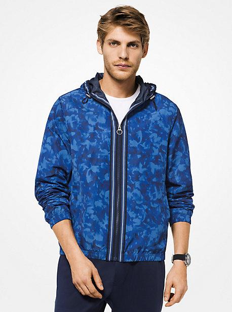 Michael Kors Mens Floral Camouflage Hooded Jacket