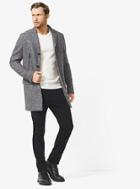 Michael Kors Double-face Houndstooth Wool And Nylon Jacket