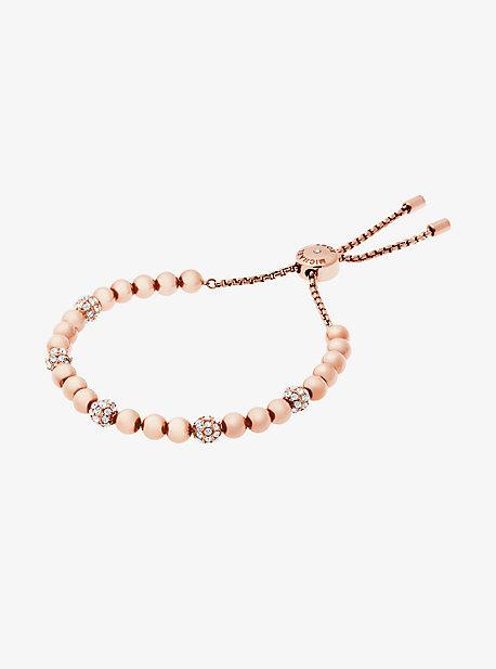 Michael Kors Rose Gold-tone Slider Bracelet