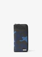 Michael Kors Mens Jet Set Camouflage Logo Zip-around Wallet