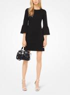 Michael Michael Kors Ribbed Knit Bell-cuff Dress